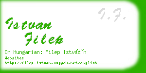 istvan filep business card